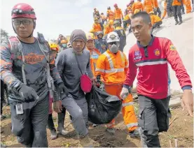  ?? Photo / AP ?? At least 268 people were killed in the 5.7 magnitude earthquake, which was centred in the Cianjur district of West Java, Indonesia.