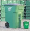  ?? jay janner / aMerIcan-statesMan ?? Going green: Composting containers are at 7,900 households, costing the city $485,000.