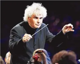  ??  ?? Anton Bruckners „ Neunte“vollendet: Sir Simon Rattle