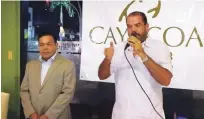  ?? FUENTE EXTERNA ?? El señor Sergio Poo, Director de Cayacoa Golf Club, mientras ofrece detalles del evento que será celebrado el próximo domingo.