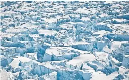  ?? IAN JOUGHIN/AFP/GETTY IMAGES ?? A new analysis found the planet’s coldest spot can see temperatur­es plunge as low as nearly -100 C at night during Antarctic winter.