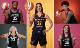  ?? ?? This WNBA season will feature stars such as Caitlin Clark, Brittney Griner, A’ja Wilson, Breanna Stewart and Jonquel Jones. Composite: NBAE/Getty Images; Getty Images