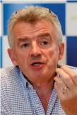  ??  ?? Framework: Ryanair, led by CEO Michael O’Leary, has agreed a deal that will boost German pilots’ pay and conditions