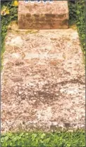  ??  ?? The gravestone of Lieutenant Colonel Arthur Drummond Borton VC in St Mary’s Church Hunton and, right, a painting of Arthur