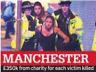  ??  ?? £350k from charity for each victim killed