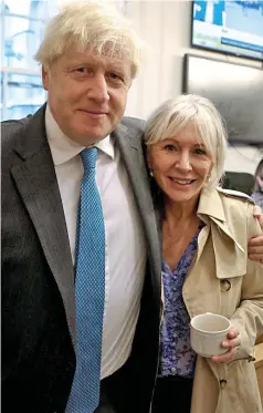  ?? ?? Friendship: Nadine Dorries with Boris Johnson