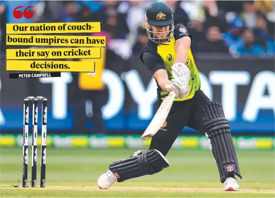  ?? Picture: WILLIAM WEST/ AFP ?? HARD HITTER: Australia's batsman Chris Lynn skies a catch from Indian bowling at the T20 internatio­nal cricket match at the MCG.