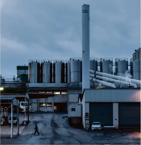  ?? PHOTO JEAN CLAUDE MOSCHETTI. REA ?? L’usine Celia (groupe Lactalis) incriminée, à Craon (Mayenne).