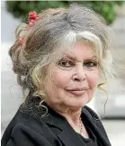  ?? GETTY IMAGES ?? Brigitte Bardot has attacked the residents of Reunion over their treatment of animals.