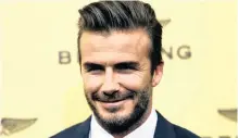  ?? JAVIER LIZON EFE/IANS ?? FORMER English footballer David Beckham. He’d already began to change traditiona­l attitudes towards masculinit­y two decades ago. |