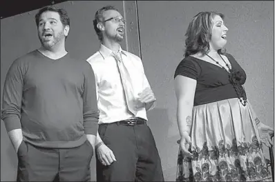  ?? Rent. ?? Seth Kinney, James Norris and Micah Qualls perform “Seasons of Love” from the musical