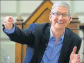  ??  ?? Tim Cook: ‘We have a tonne of energy going into the country (India) on a number of fronts’