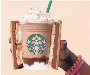  ?? STARBUCKS ?? Grab a S’mores Frappuccin­o if you can.