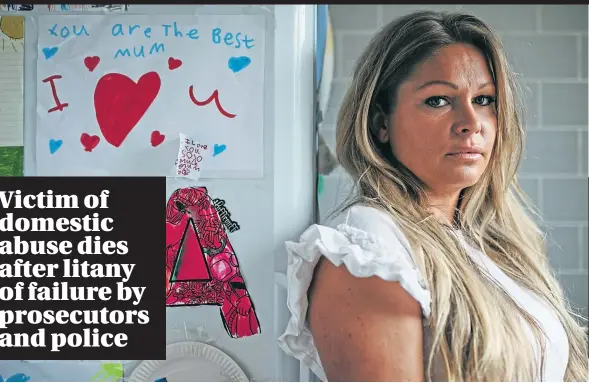  ?? ?? Adrienne McCartney tells The Post how she was abused by her husband and how the authoritie­s repeatedly failed her