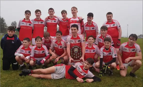  ?? The victorious Dingle U16 team winners of the West Kerry U16 Championsh­ip ??