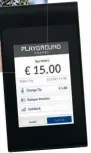  ??  ?? Die Rechnung, bitte! Das mobile enforePayP­ad mit Touchscree­n funktionie­rt mit allen gängigen EC- und Kreditkart­en.