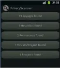  ??  ?? Der Privacy Scanner ist einer von wenigen Spyware-Scannern für Android-Geräte.