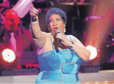  ?? JOSE LUIS MAGANA/ASSOCIATED PRESS ?? Aretha Franklin performed during the BET Honors at the Warner Theatre in Washington in January 2012. The undisputed “Queen of Soul” died Thursday morning at her home in Detroit.