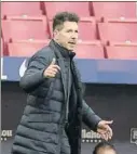  ?? FOTO: J.A.S. ?? Simeone, en el partido de ayer