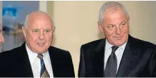  ??  ?? Jim McLean and Walter Smith together again in 2011.