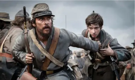  ?? ELEVATION PICTURES ?? Matthew McConaughe­y said he doesn’t think he could rekindle whatever was in his eyes when he played Newton Knight in Free State of Jones.