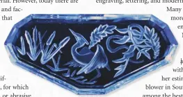  ?? NANCY ARTHUR- MCGEHEE ?? This rising heron, created by Nancy Arthur-McGehee, in 64-carat blue topaz measures 52.5mm x 24.4mm.