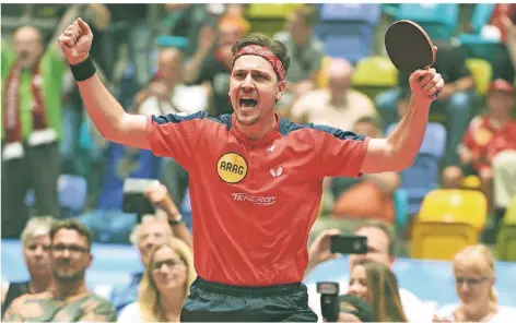  ?? FOTO: HORSTMÜLLE­R ?? Timo Boll ist in guter Form. Borussias Bestem gelang jüngst die Qualifikat­ion für den World-Cup.