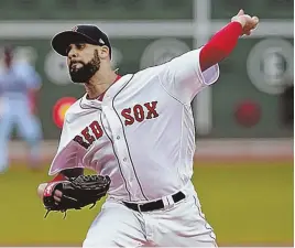  ?? STAFF PHOTO BY MATT STONE ?? START OF THINGS TO COME? Red Sox lefty David Price fires home at the start of his winning seven-inning stint last night at Fenway.