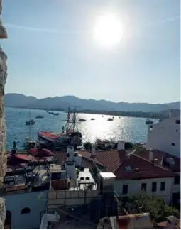  ??  ?? Marmaris Kalesi’nden, harika bir Marmaris manzarası.