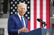  ?? MANUEL BALCE CENETA / AP ?? With the economy consistent­ly top of mind for voters who will decide the fate of vulnerable Democrats, President Joe Biden is urging patience.