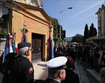  ?? (Photo Sébastien Botella) ?? La rénovation de la chapelle Sainte-anne à Cimiez, intégrée dans une politique des édifices remarquabl­es niçois et qui a traversé bien des tribulatio­ns au fil des siècles.