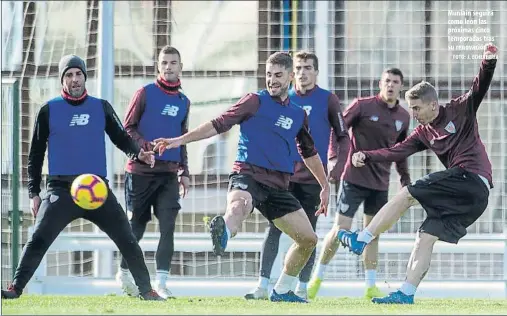  ?? FOTO: J. ECHEVERRÍA ?? Muniain seguirá como león las próximas cinco temporadas tras su renovación