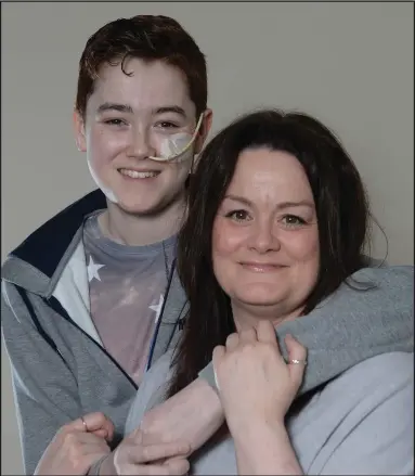  ?? Picture: Kirsty Anderson ?? Connor and his mum Angela Quinn, above