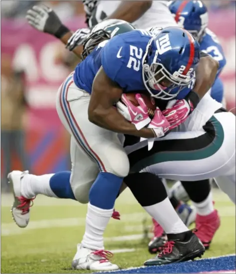  ?? AP Photo ?? Giants’ David Wilson will miss Thursday’s game against the Bears with a neck injury.