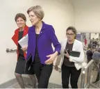  ?? STEPHEN CROWLEY THE NEW YORK TIMES ?? Sen. Elizabeth Warren, D-Mass., in Washington on May 9. ‘[Voters] know something is amiss in Washington, but in their everyday lives it doesn’t affect them right now,’ said Nancy Keenan, executive director of the Montana Democratic Party.
