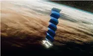  ?? ?? The latest batch of 60 Starlink satellites went into orbit last week.