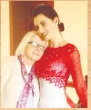  ??  ?? INSPIRATIO­N Heather with her gran May. Below, practising a routine and with trophy after winning ballroom world championsh­ips