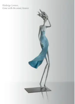  ?? ?? Hedwige Leroux,
Gone with the wind, bronze