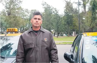  ?? ?? Marcelo Díaz, de la Cámara de Titulares de Taxis de Rosario.