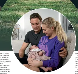  ?? KELLY HODEL/STUFF ?? Cameron French and Camille Buscomb at home with baby daughter Sienna.