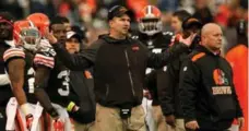  ?? ED SUBA JR./MCT ?? Browns’ Rob Chudzinski was one of five NFL coaches who got the axe at the end of the season, one of the great schadenfre­ude moments in sports.