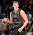  ?? (Lapresse) ?? Totem
Kaleb Tarczewski, 27 anni, centro dell’olimpia Milano, gioca nel club biancoross­o dalla primavera del 2017. È originario del New Hampshire