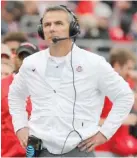  ?? JAY LAPRETE/AP ?? Coach Urban Meyer compiled an 82-9 record at Ohio State.