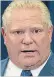  ??  ?? Ontario Premier Doug Ford