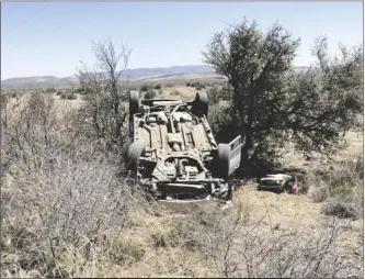  ?? LOANED PHOTO ?? YUMA SECTOR BORDER PATROL AGENT Bryon Strom was on his way home from an out-oftown trip on Sunday when he came upon an overturned vehicle along a remote highway and provided initial medical care on the driver until an ambulance arrived to transport her to a nearby hospital.