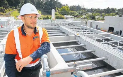  ?? Photo / Tania Whyte ?? David Bell, project manager of the new $30 million Whanga¯ rei water treatment plant in Whau Valley.