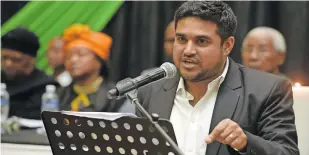  ?? ?? KHALID Sayed, the ANC’s Western Cape spokespers­on.