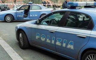  ??  ?? In azione Alcune auto della squadra Volante della polizia