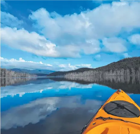  ?? Picture: @salty_drifter ?? The beautiful view from the water at the Hinze Dam.