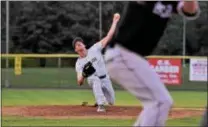  ??  ?? Spring-Ford starting pitcher Jake Kelchner delivers to the plate against Boyertown during the PAC championsh­ip game.